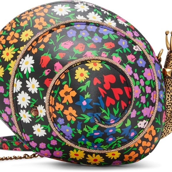 Betsey Johnson Kitsch floral Snailed It snail Crossbody Bag - Picture 15 of 16